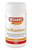 MEGAMAX Aufbaukost Vanille 500g- Trinknahrung Ideal zur Kräftigung u. bei Untergewicht....