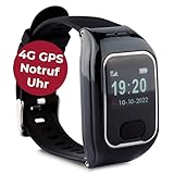 tellimed Solino PRO 4G GPS Senioren Notruf Uhr mit Telefonfunktion, SIM Slot & ohne ABO - Einfache...