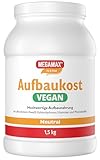 MEGAMAX Aufbaukost VEGAN Neutral 1.5 kg - vegane Trinknahrung hochkalorisch für Gewichtszunahme |...