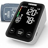 Vimmk Blutdruckmessgerät Oberarm Digital Messgerät Bluthochdruck LED Display, Arrhythmie-Erkennung...